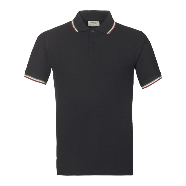GEA0085 polo nera ITALIA