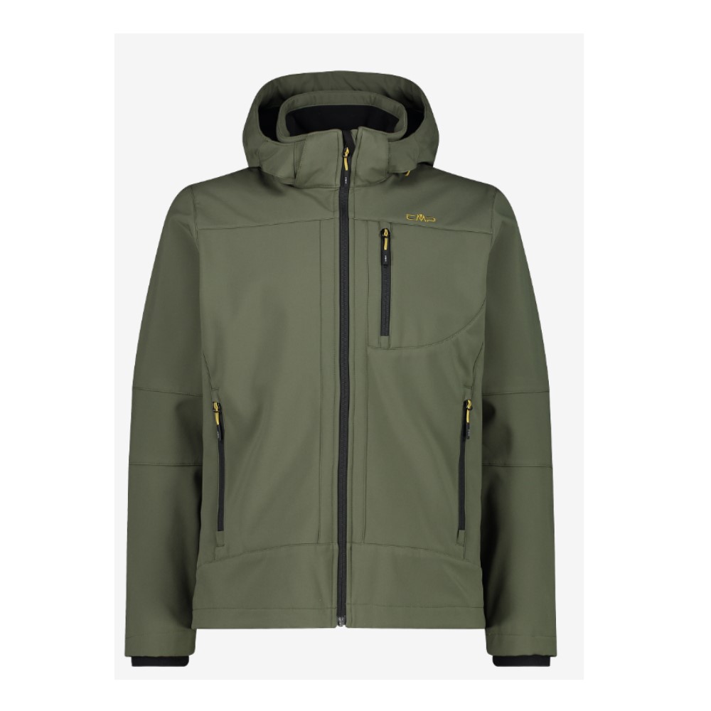 3A01787N-03FP KAKI-OILGREEN MAN JACKET ZIP HOOD